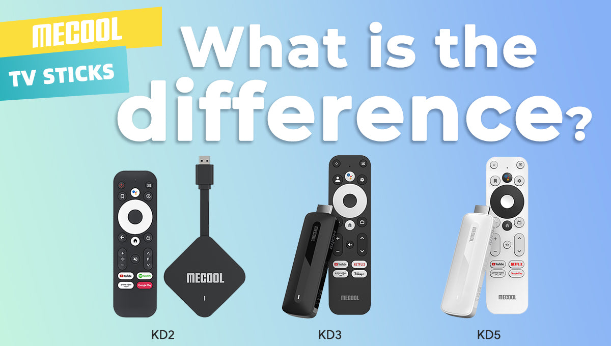 MECOOL KD2, KD3, and KD5 TV Stick Comparison: Which Streaming Device is Right for You?