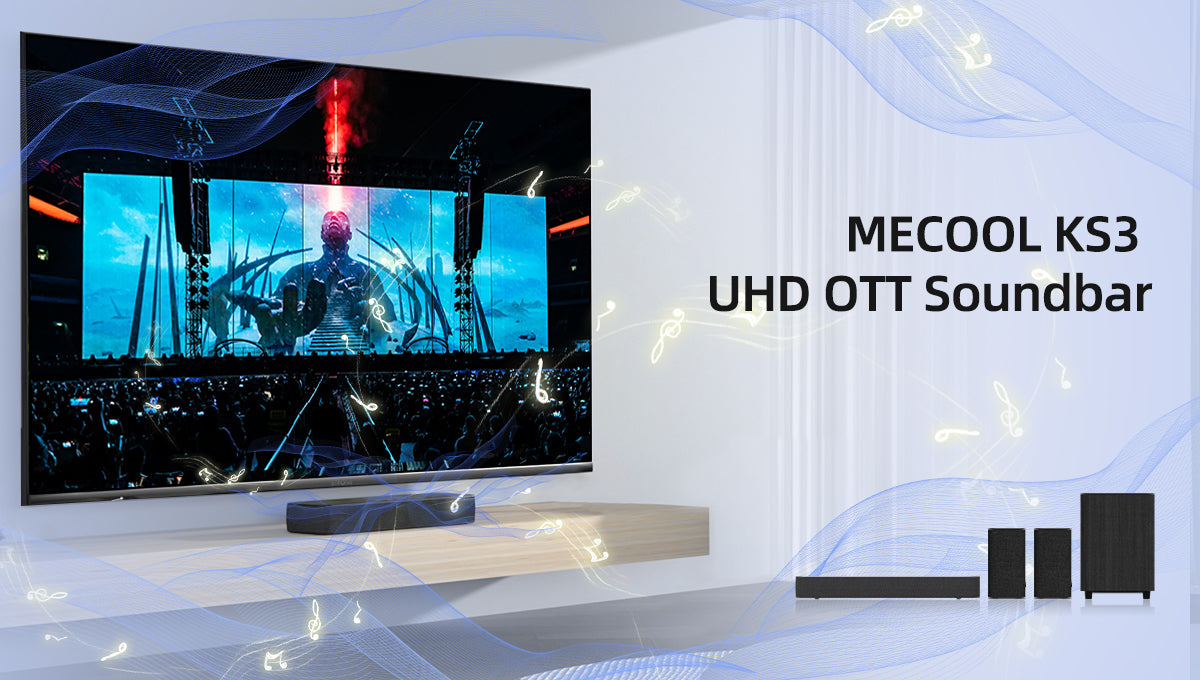 MECOOL Introduces KS3 UHD OTT Soundbar:  Improve Your TV Audio and 4K Streaming, All in One