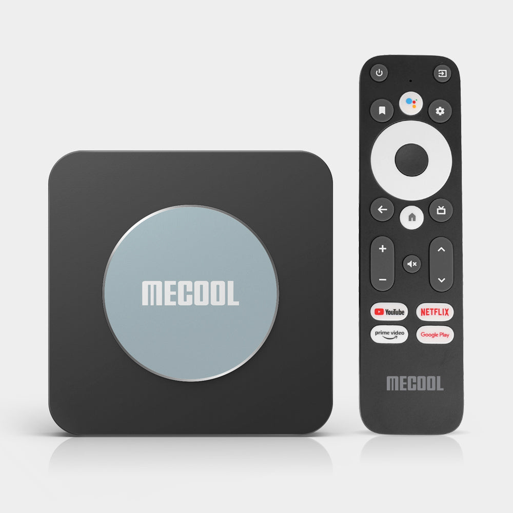  Caja de TV Android 10.0, KM2 Smart TV Box Netflix Certificado  Google y MECOOL KM2 Plus Smart TV Box Netflix Google Certified AV1 Ultra 4K  HDR 2GB 16GB Bundle : Electrónica